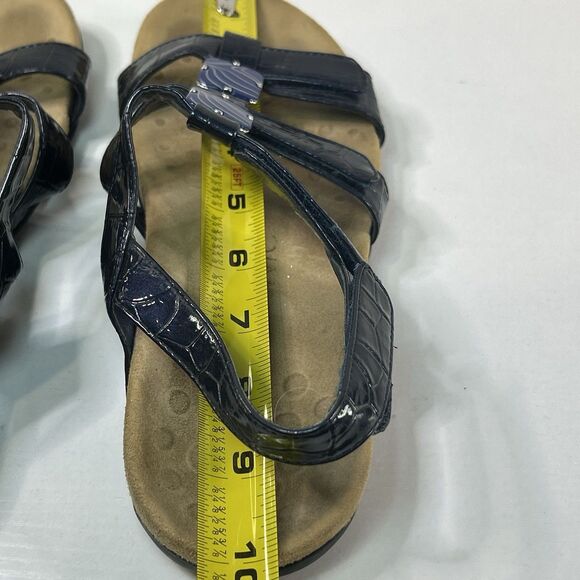 Vionic Womens Sandals Blue Leather Strappy Amber Comfort Support Shoes Sz 9.5 - Picture 7 of 8